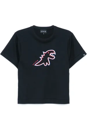 AGNÈS B. Playera manga corta con logo Dino bordado