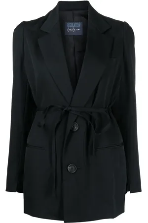 YOHJI YAMAMOTO Blazer con lazo en la cintura