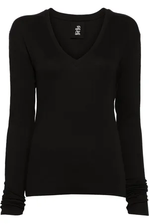THOM KROM Playera con cuello en V
