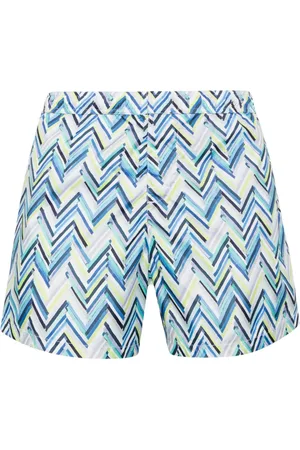 Missoni Shorts de playa con motivo en zigzag