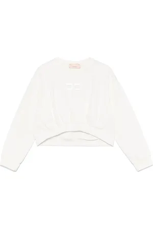 Elisabetta Franchi Sudadera con logo bordado
