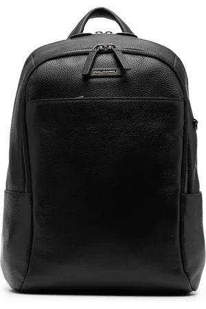 Piquadro Mochila con placa del logo