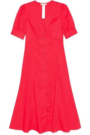 Twin-Set Vestido midi con diseño acampanado