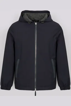 YVES SALOMON Waterproof hooded jacket