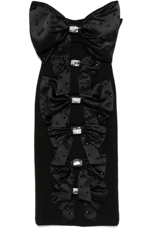 LOULOU Vestido midi con detalle de moño