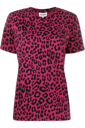 Kenzo Playera con estampado de leopardo