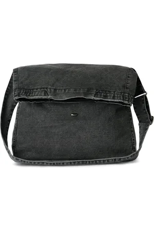 OUR LEGACY Mochila tipo mensajero de mezclilla oversize