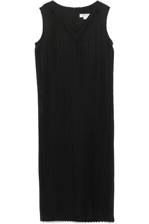 Comme des Garçons Vestido midi con detalle de pliegues