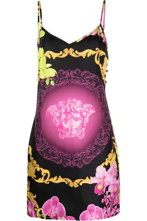 VERSACE Vestido corto con estampado Medusa