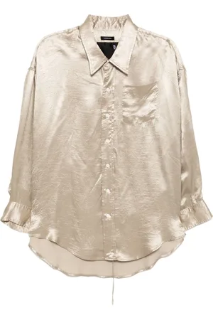 R13 Camisa con cuello caído
