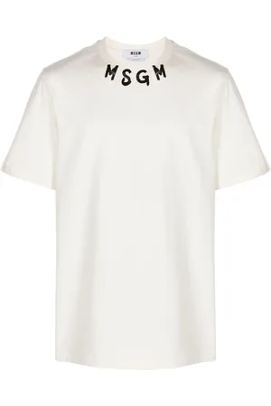 Msgm Playera con logo estampado