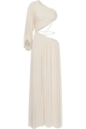 Serafini Vestido largo con hombro descubierto