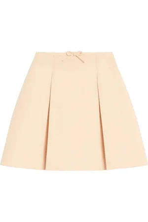 VALENTINO GARAVANI Falda corta con diseño plisado