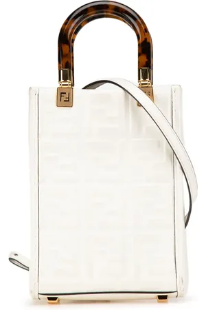 Fendi Bolsa satchel Mini Zucca Embossed Sunshine Shopper 2010-2024