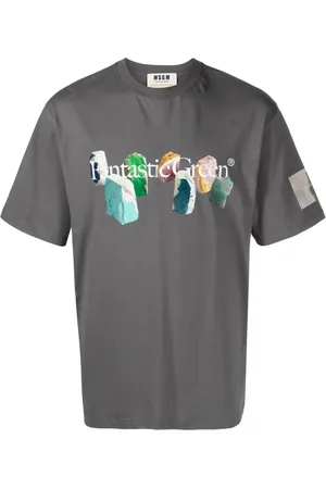Msgm Playera con eslogan estampado