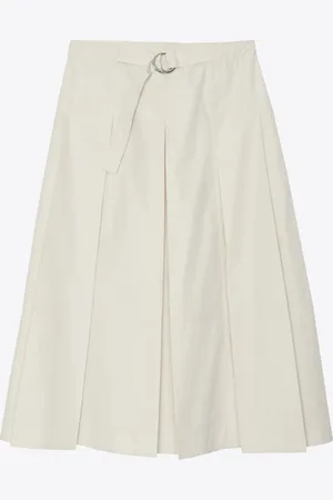 3.1 Phillip Lim Falda midi con diseño plisado