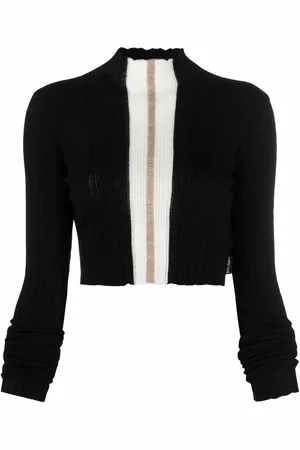 Palm Angels Suéter corto con cuello falso
