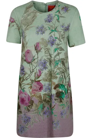 La DoubleJ Vestido corto con estampado floral