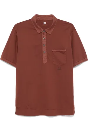 C.P. Company Playera tipo polo con logo estampado