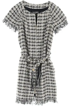 CHANEL Vestido corto de tweed 1986-1988