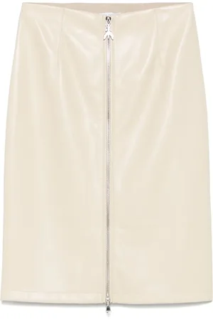 Patrizia Pepe Falda midi de cuero artificial