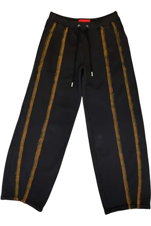 ECKHAUS LATTA Pantalones con cordones en la pretina y detalle de raya