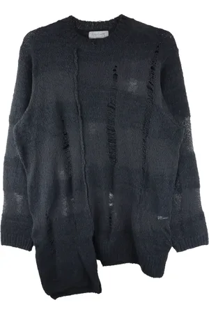 YOHJI YAMAMOTO Suéter con efecto envejecido