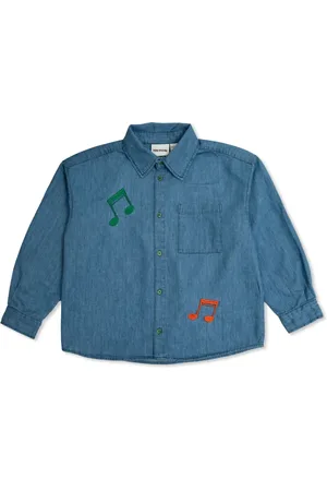 Mini Rodini Camisa de mezclilla Note