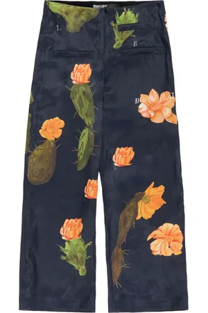 Bimba y Lola Pantalones rectos con estampado Cactus