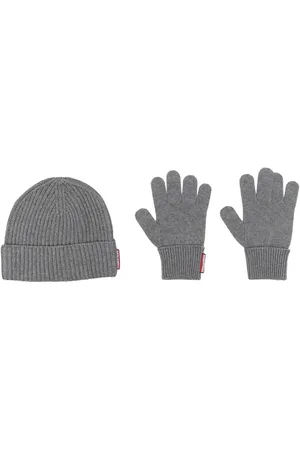 Dsquared2 Set de tejido de gorro y guantes