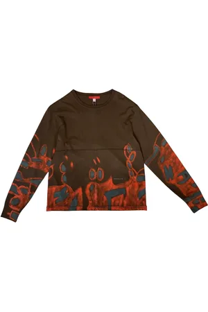 ECKHAUS LATTA Top con estampado de grafiti
