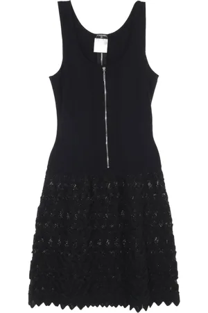 CHANEL Vestido con detalle de cierre 1986-1988