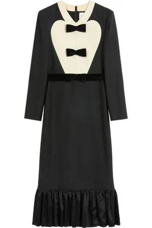 VALENTINO GARAVANI Bow-detail midi dress
