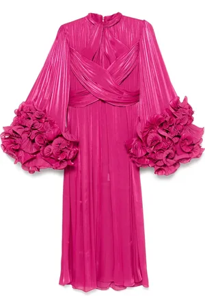 Costarellos Vestido midi de georgette