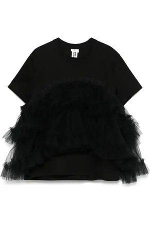 NOIR KEI NINOMIYA Playera con volantes