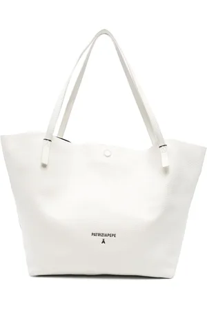 Patrizia Pepe Tote de piel con efecto martillado