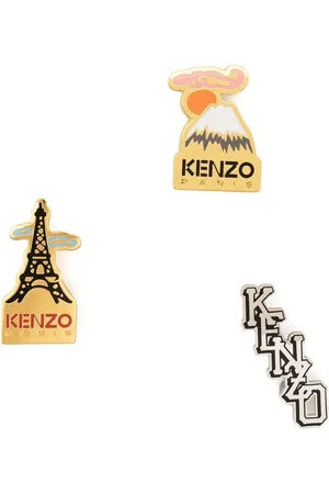 Kenzo Pack de tres prendedores con logo