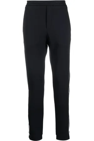 Emporio Armani Pantalones rectos con rayas laterales