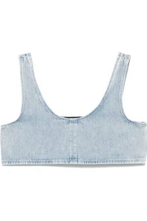 Patrizia Pepe Top de mezclilla