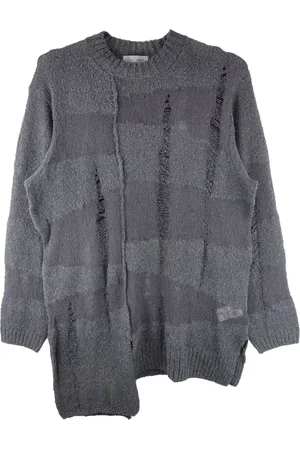 YOHJI YAMAMOTO Suéter oversize con detalles deshilachados