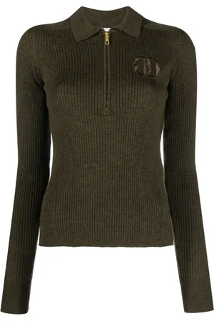 Bally Top tejido de canalé con logo bordado