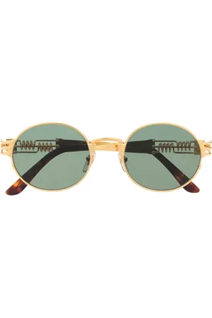 Jean Paul Gaultier Lentes de sol con armazón redonda
