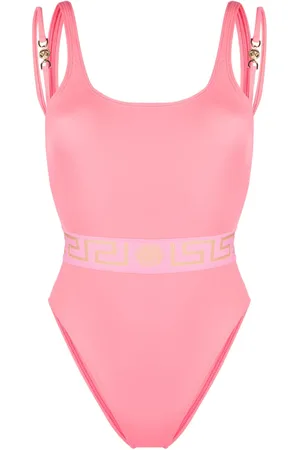 VERSACE Traje de baño con cuello redondo y estampado Greca