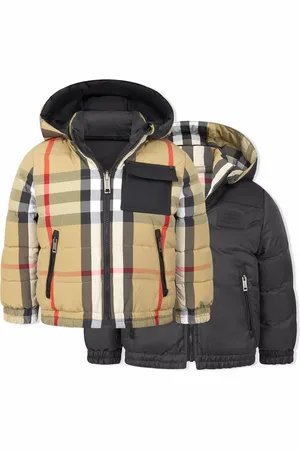 Burberry Chamarra capitonada reversible con motivo de cuadros