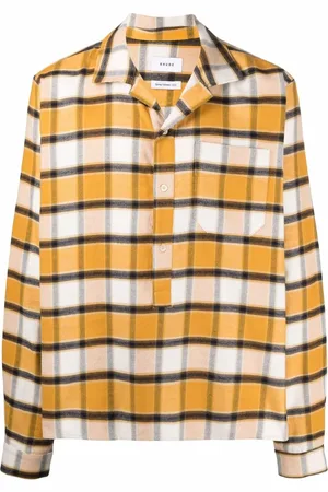 Rhude Camisa con estampado de cuadros