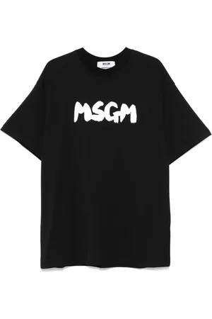 Msgm Playera con logo estampado