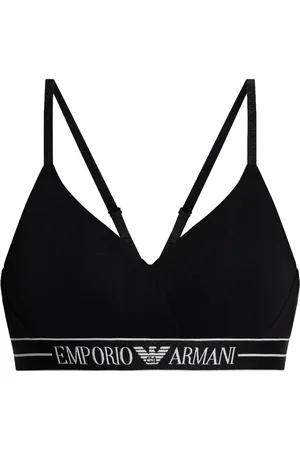 Emporio Armani Bralette con banda del logo