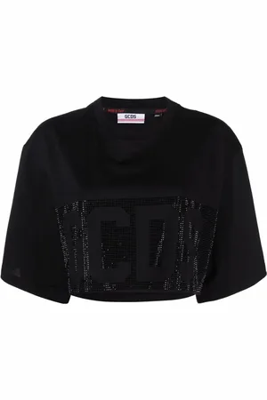 GCDS Playera con logo y apliques