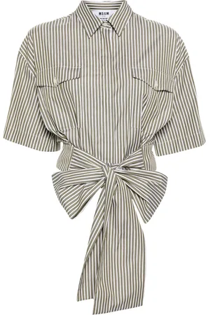 Msgm Camisa con logo bordado