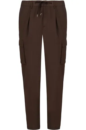 HERNO Pantalones cargo con diseño recto